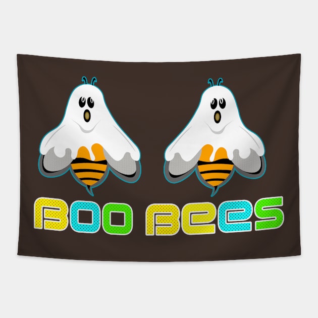 Funny Halloween Boo Bees Gift Unisex Tapestry by bakry