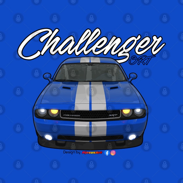 Challenger SRT8 Blue by pjesusart by PjesusArt