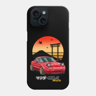 Red MX5 Miata JDM Legend Phone Case