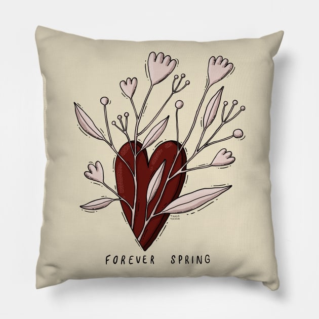 Forever Spring Pillow by Tania Tania