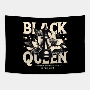 Black Queen The Most Powerful Chess African American Vintage Tapestry