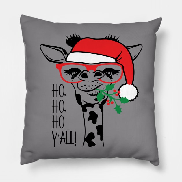 Ho Ho Ho Y'All Pillow by 1AlmightySprout