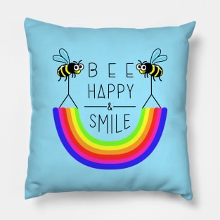 BEE HAPPY & SMILE Pillow