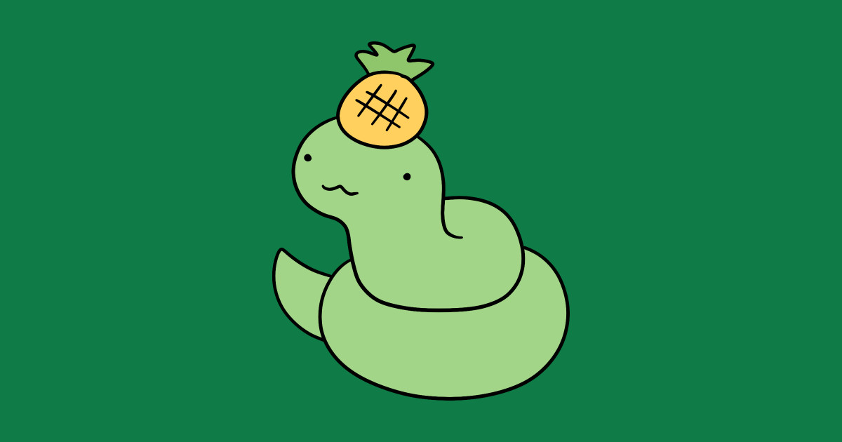 Pineapple Snake Snake Onesie TeePublic