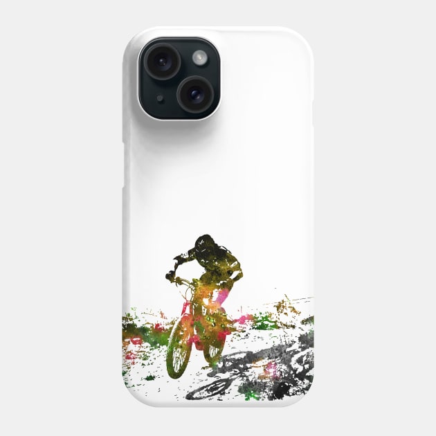 Mountain biking Phone Case by RosaliArt