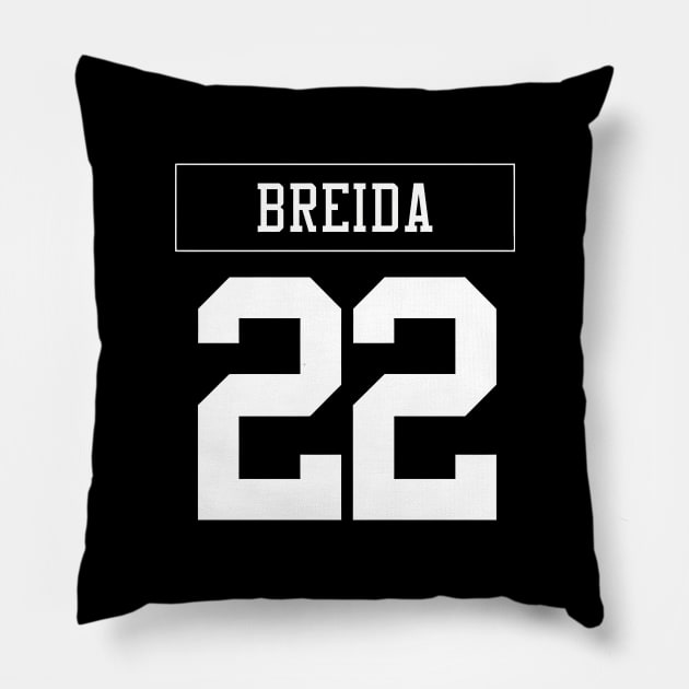 matt breida 49ers Pillow by telutiga