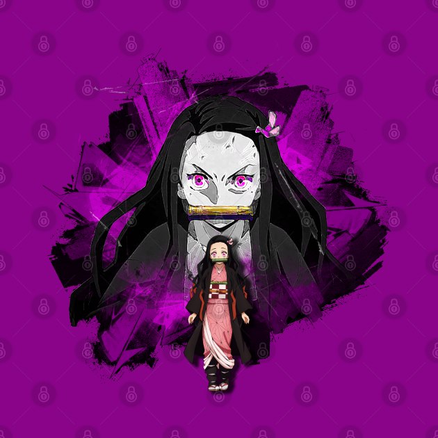 Nezuko purple night by Gonpachiro