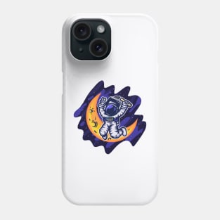 Graduated astronaut - all over the moon Phone Case