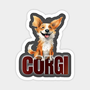 Funny Corgi Dog Corgi Lovers Gift Magnet