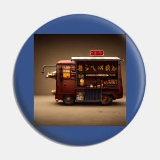 Steampunk Tokyo Ramen Food Truck Pin