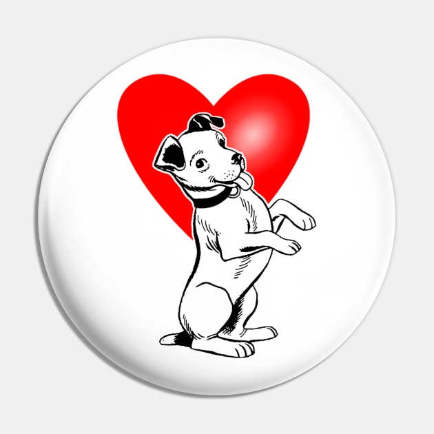 Cute dog sitting he's in my heart Pin by Marccelus