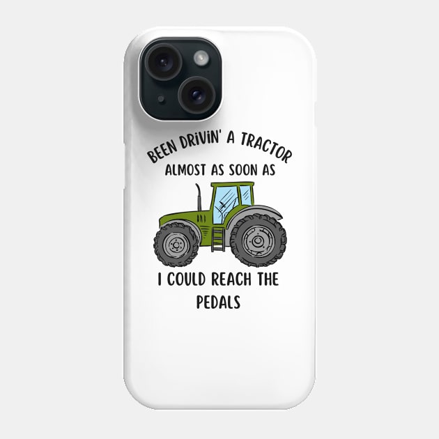 Tractor Farmer Trucking Farming Agriculture Vintage Phone Case by Flowering Away