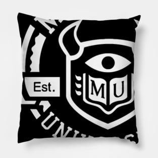 White Monster University Pillow