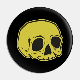 Classic Skull (YELLOW) Pin