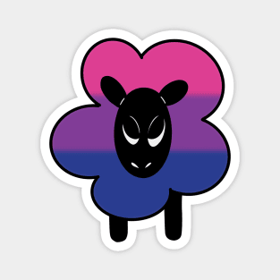 Proud Bi Rainbow Sheep Magnet