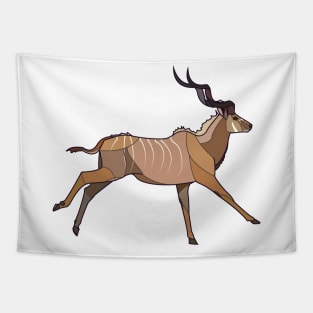 Geometric Antelope Tapestry