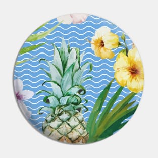 Tropical floral pattern Pin