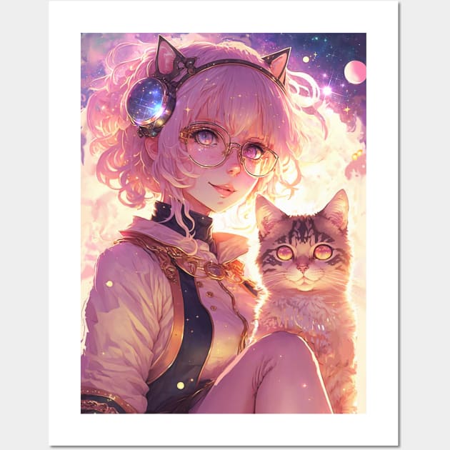 Live wallpaper Anime cat girl / download from VSThemes