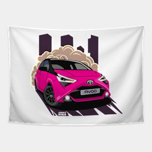 Pink Purple Magenta Fizz Aygo x-cite Tapestry