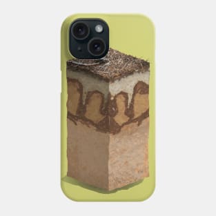 Forest soil in winter Phone Case