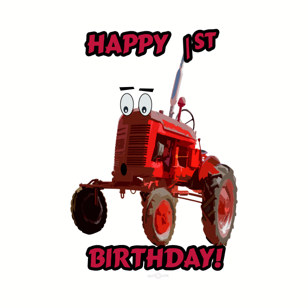 Happy 1st birthday tractor design by seadogprints