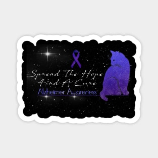 Alzheimer Awareness Spread The Hope Find A Cure Gift Magnet