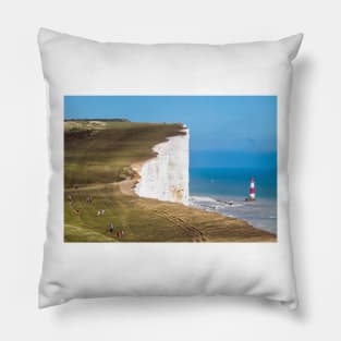 Beachy Head Lighthouse view Pillow