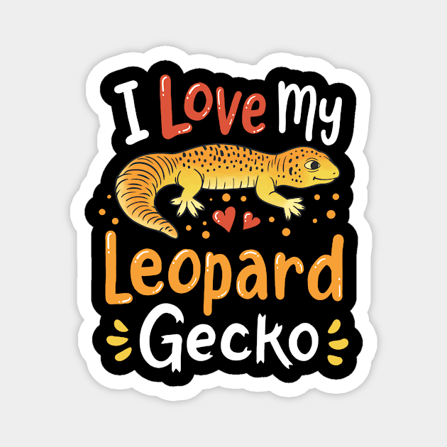 Leopard Gecko Reptile Lizard Leopard Gecko Lover Magnet by CreativeGiftShop