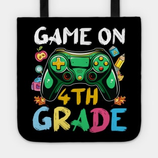 4th Grade Funny Back To School Gamer On Tote