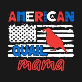 American Quail Mama USA T-Shirt