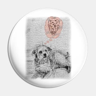 The Dog and The Hot Air Cookie Ballon Pin