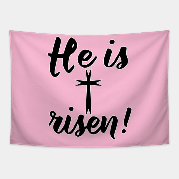 He Is Risen Christian Easter Tapestry by Scarebaby