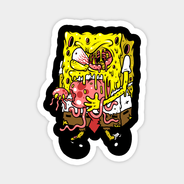 Zombie Spongebob Magnet by CyberpunkTees