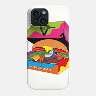 Burger-Shark Phone Case