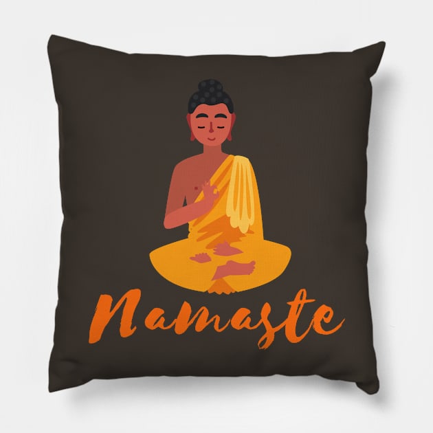 Namaste Pillow by Paciana Peroni