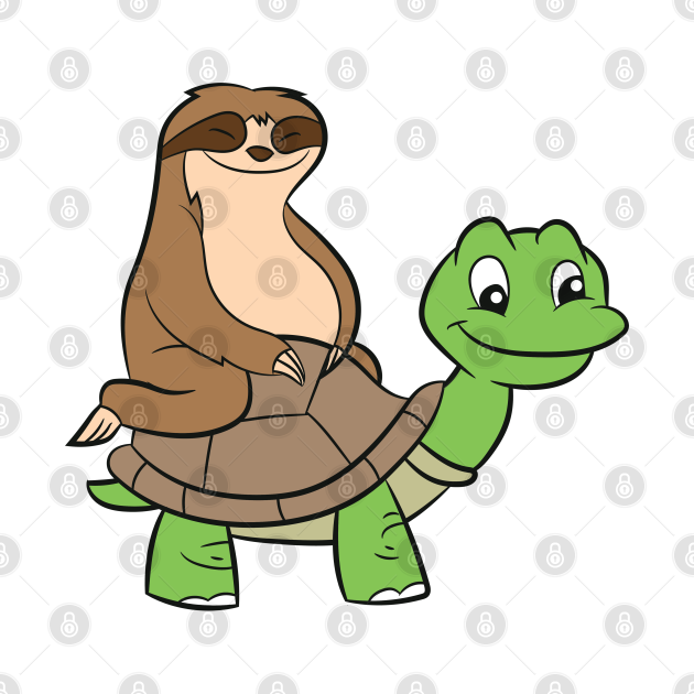 turtle and sloth wallpaper