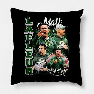 VINTAGE FOOTBALL MATT LAFLEUR BOOTLEG Pillow