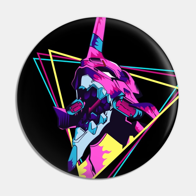 Evangelion - Eva 01 | Retro Pin by mounier