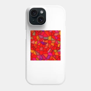 irregular vivid coloured mosaic pattern Phone Case