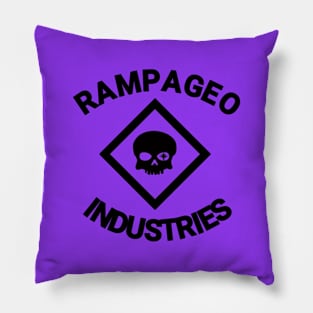 Rampageo Ind. text logo Pillow