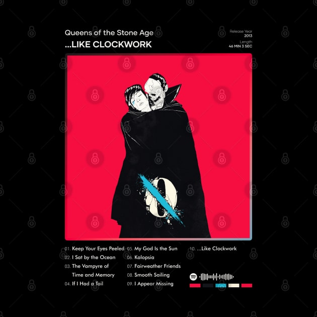 Queens of the Stone Age - ...Like Clockwork Tracklist Album by 80sRetro