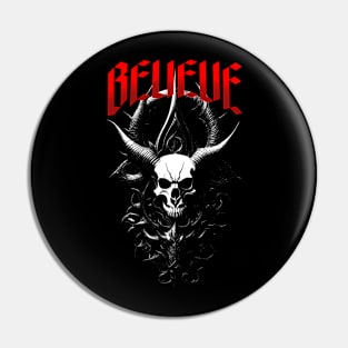 Satan Believe Pin