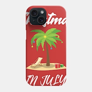Mid Year Check Christmas In July T-Shirts Phone Case