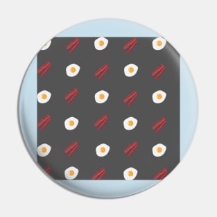 Bacon and Eggs - Dark Grey Pin