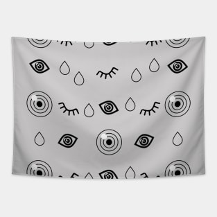 Pattern with eyes and drops Tapestry