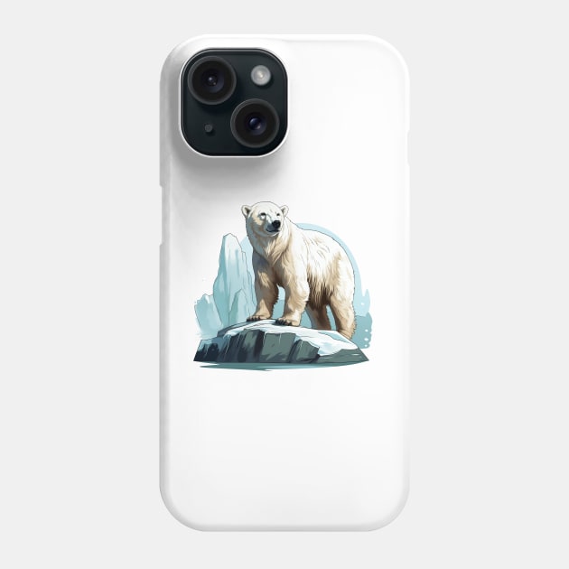 Arctic Polar Bear Phone Case by zooleisurelife