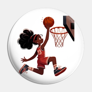 Female basketball player Pin