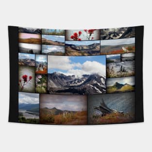 mount saint helens collage Tapestry