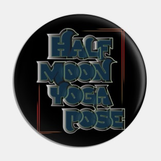 Half moon yoga pose Pin