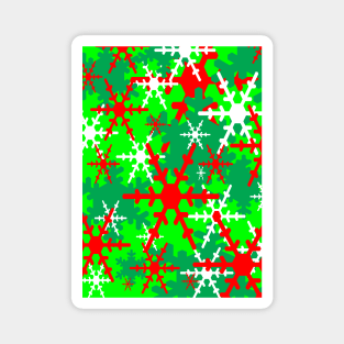 Holiday Snowflakes Christmas Magnet